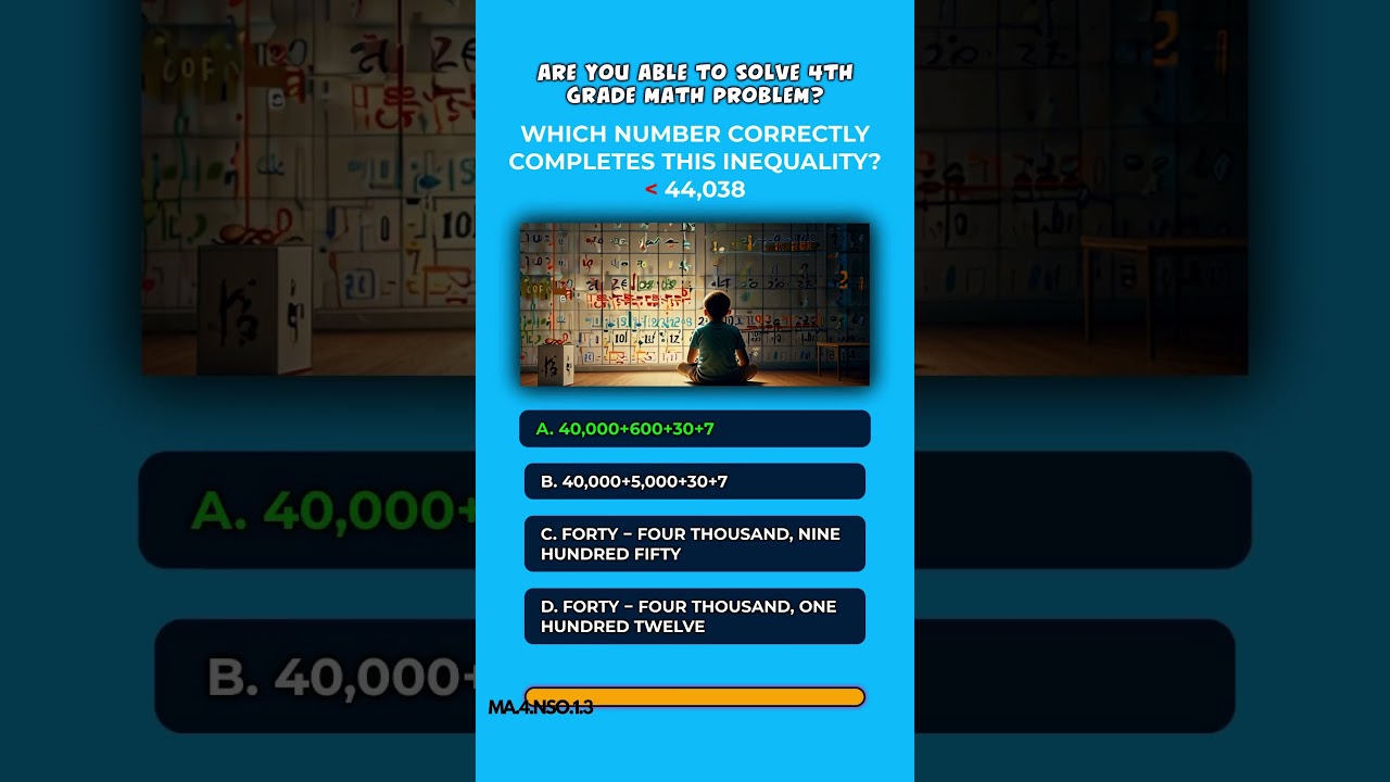 Are you able to solve 4th grade Math quiz?  #mathquiz #4thgrademath #elementarymath  #mathfun #math