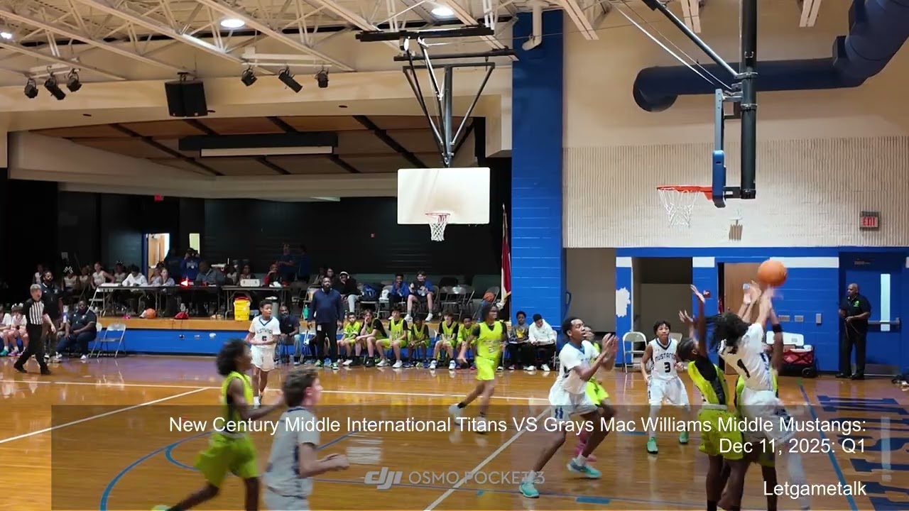 Q1 | New Century Middle Titans VS Mac Williams Mustangs | Dec 11, 2025