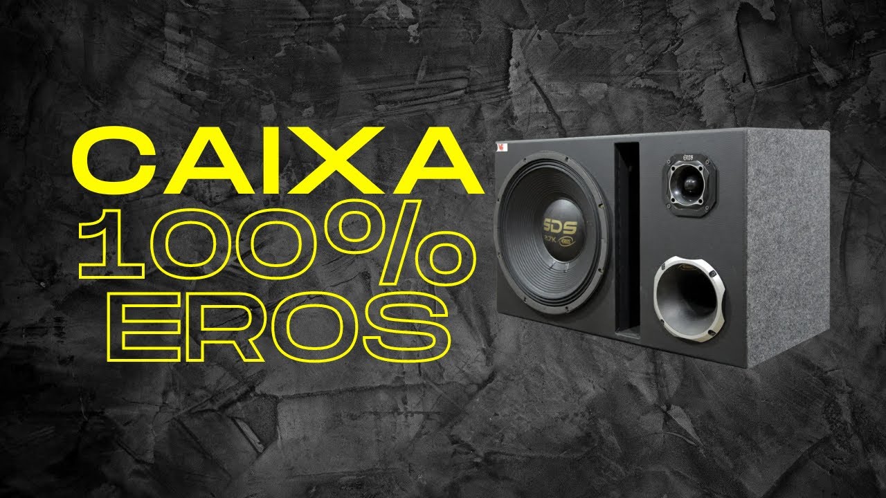 Caixa 100% EROS SDS 2.7k 1350 WRMS | E-405 | EFD 1000 | Som automotivo