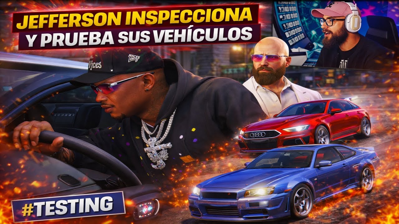 “Jefferson El Hampa inspecciona y prueba sus vehículos por primera vez 👀”