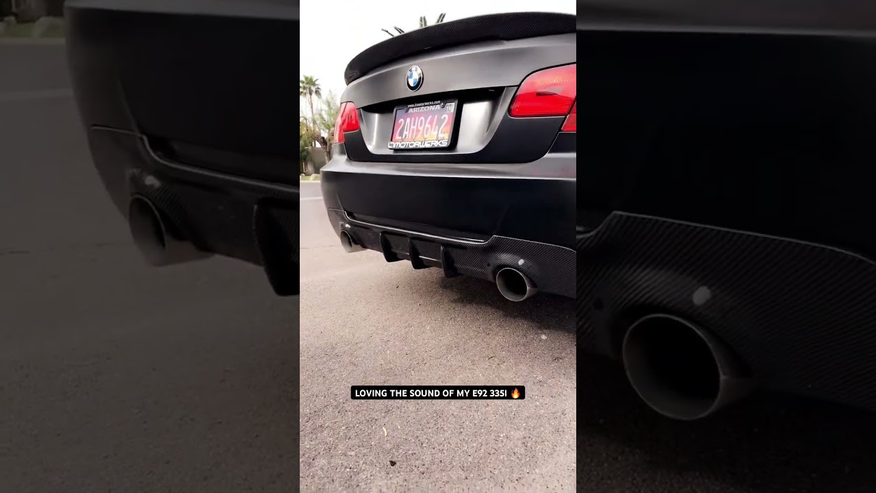 335i&rsquo;s sound so good!! 😍 N54 twin turbo for the win!! #bmw #335i #cars #carlover #exhaust #turbo