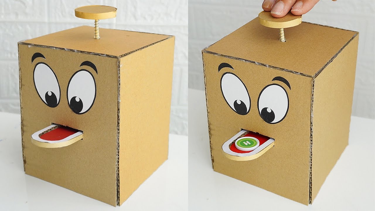DIY Money Saving Box With Paper | Cardboad Saving Coin Bank | Money Saving Box Making With Cardboard