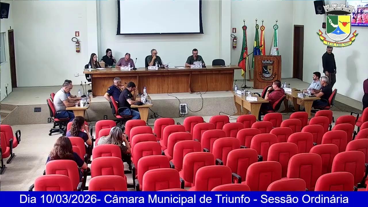 Dia 10/03/2026 - Câmara Municipal de Triunfo - Sessão Ordinária