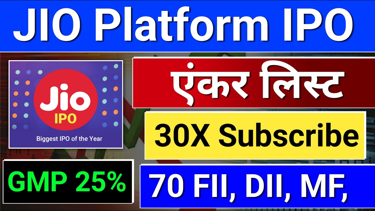 jio ipo anchor list.  jio ipo shareholder quota,  jio ipo latest news,  ipo news latest