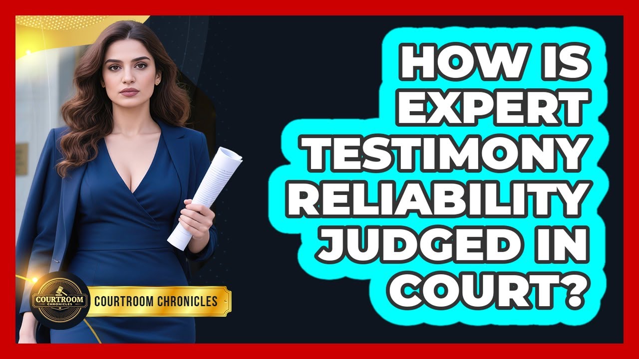How Is Expert Testimony Reliability Judged In Court? - Courtroom Chronicles
