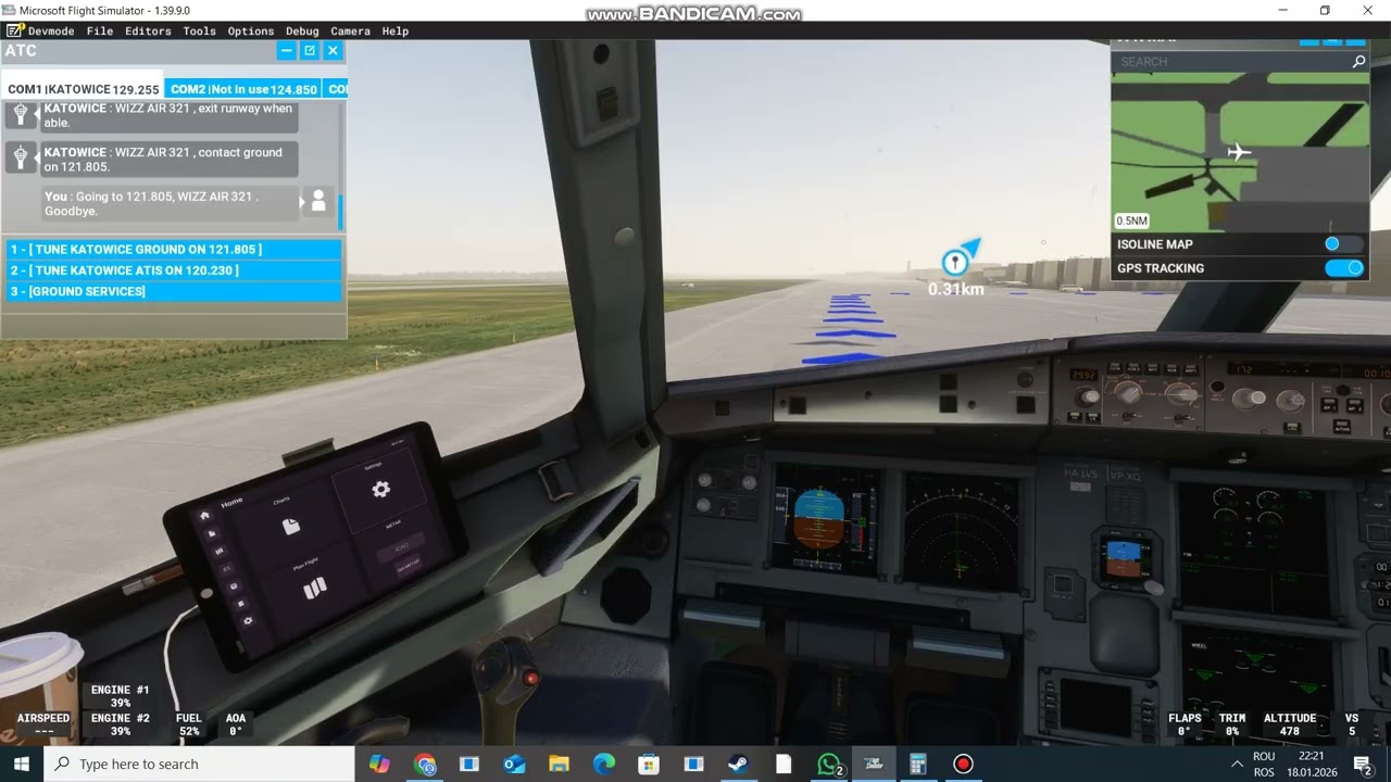 ATERIZARE(-234fpm) PE AEROPORTUL INTERNAȚIONAL KATOWICE🇵🇱, RUTA BRAȘOV🇹🇩 - KATOWICE🇵🇱, CU WIZZ