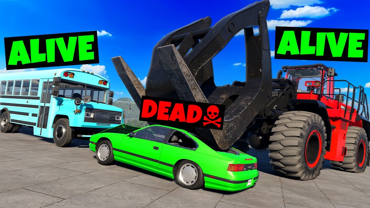 BeamNG Drive Car Demolition Derby, But You Can DIE!