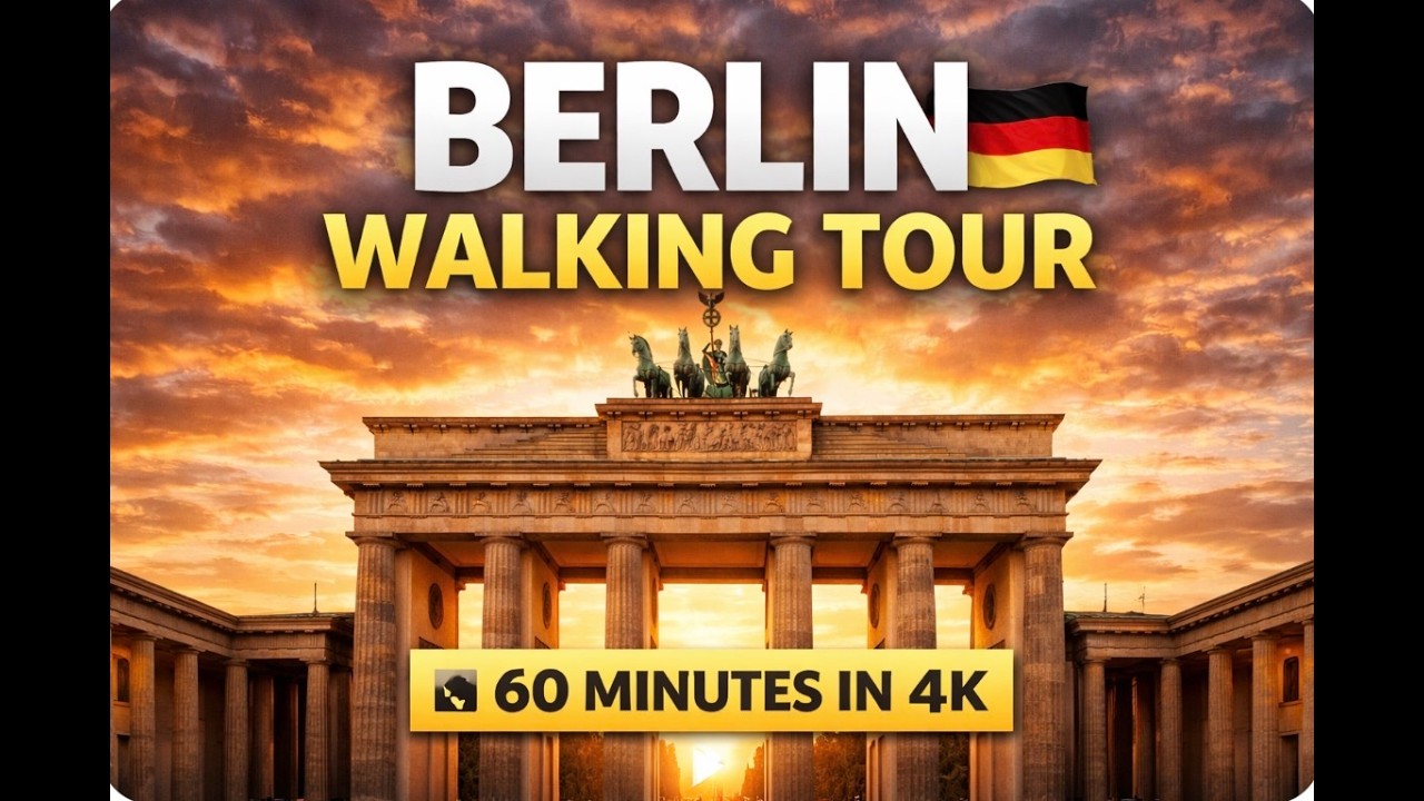 Berlin 2026 4K Walk 🇩🇪 Most Important Places You Must See (No Talking, Real City Sounds)