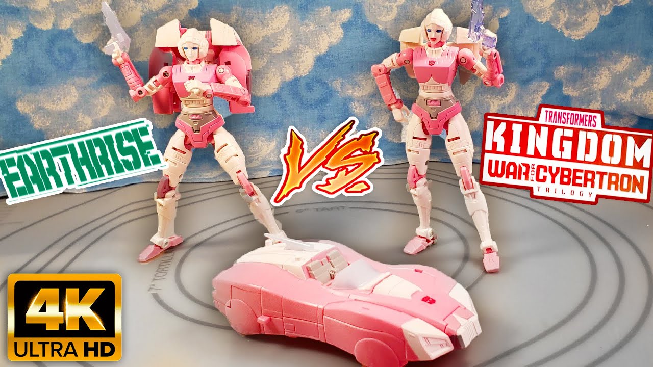 Kingdom Arcee VS Earthrise Arcee +3D Print Upgrades, Transformers G1 Arcee Are they The Same?