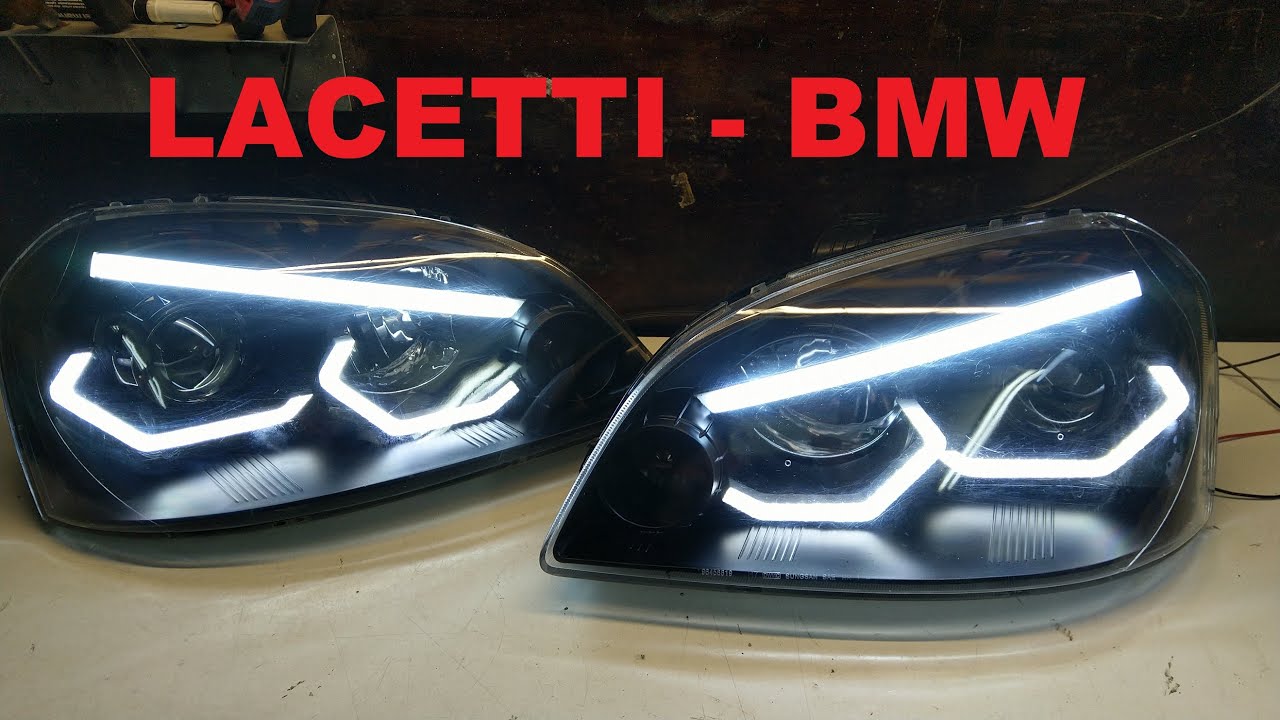 Ангельские глазки на LACETTI sedan/wagon в стиле BMW 2020