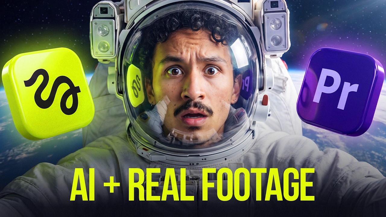 Я смешал искусственный интеллект с реальными видеоматериалами! (Premiere Pro + Higgsfield AI)