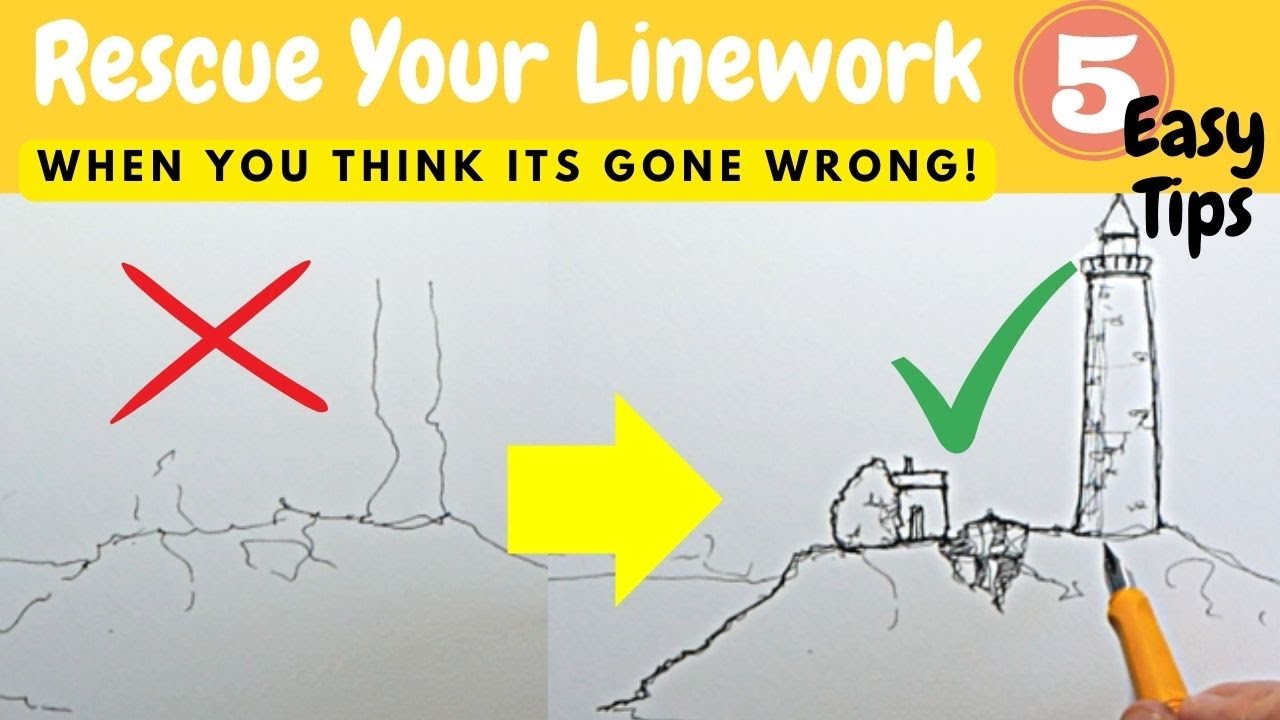 Stop Throwing Your Art Away! 5 Tips to Rescue Linework (when you think it's gone wrong!!)