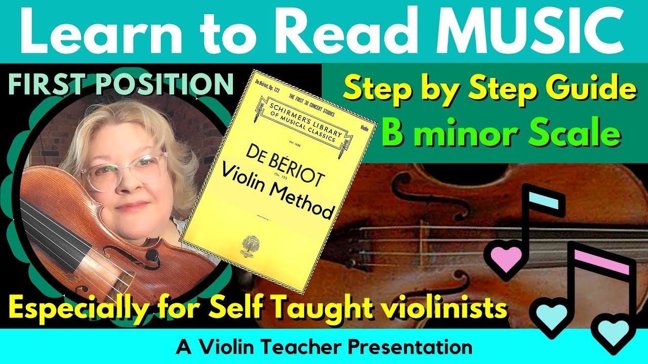De Bériot Violin Method | B Minor Scale | Learn to Read Violin Notes