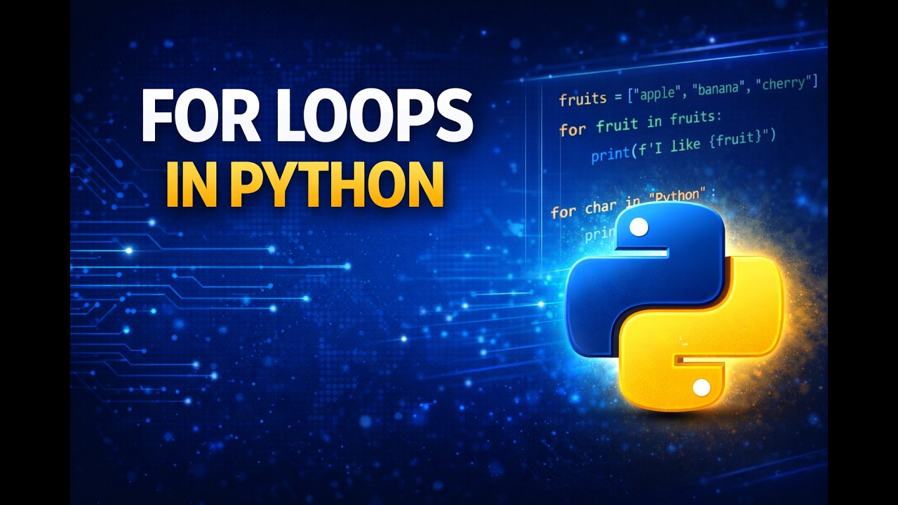 Python For Loop Explained Step by Step | Beginner Tutorial