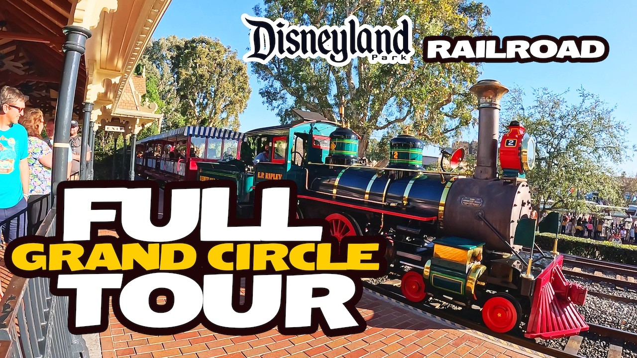 Disneyland Railroad Full Grand Circle Tour February 2026