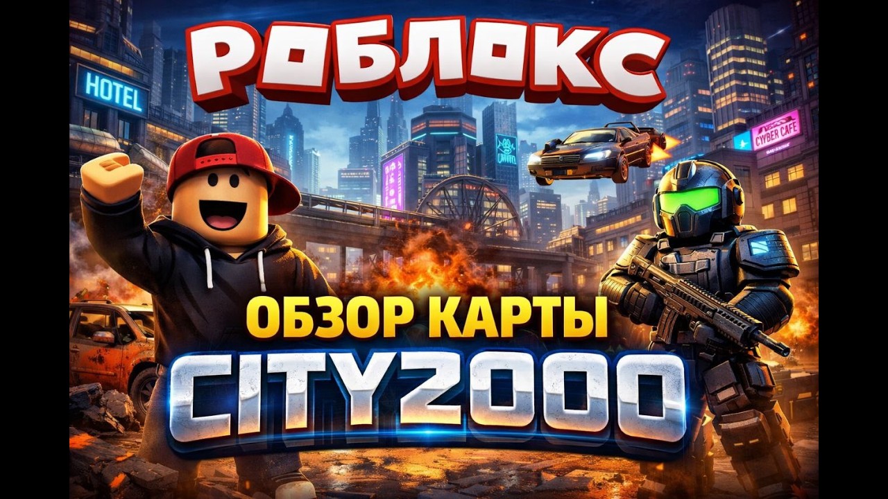 Обзор моей карты в Roblox City 2000.