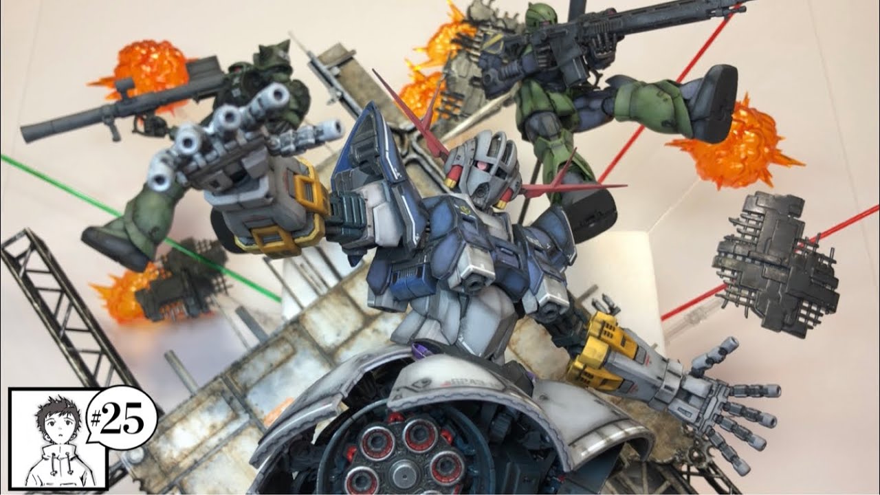 [RG Zeong] Воссоздайте Однолетнюю войну с помощью диорамы! [RG Zeong создал настенное произведени...