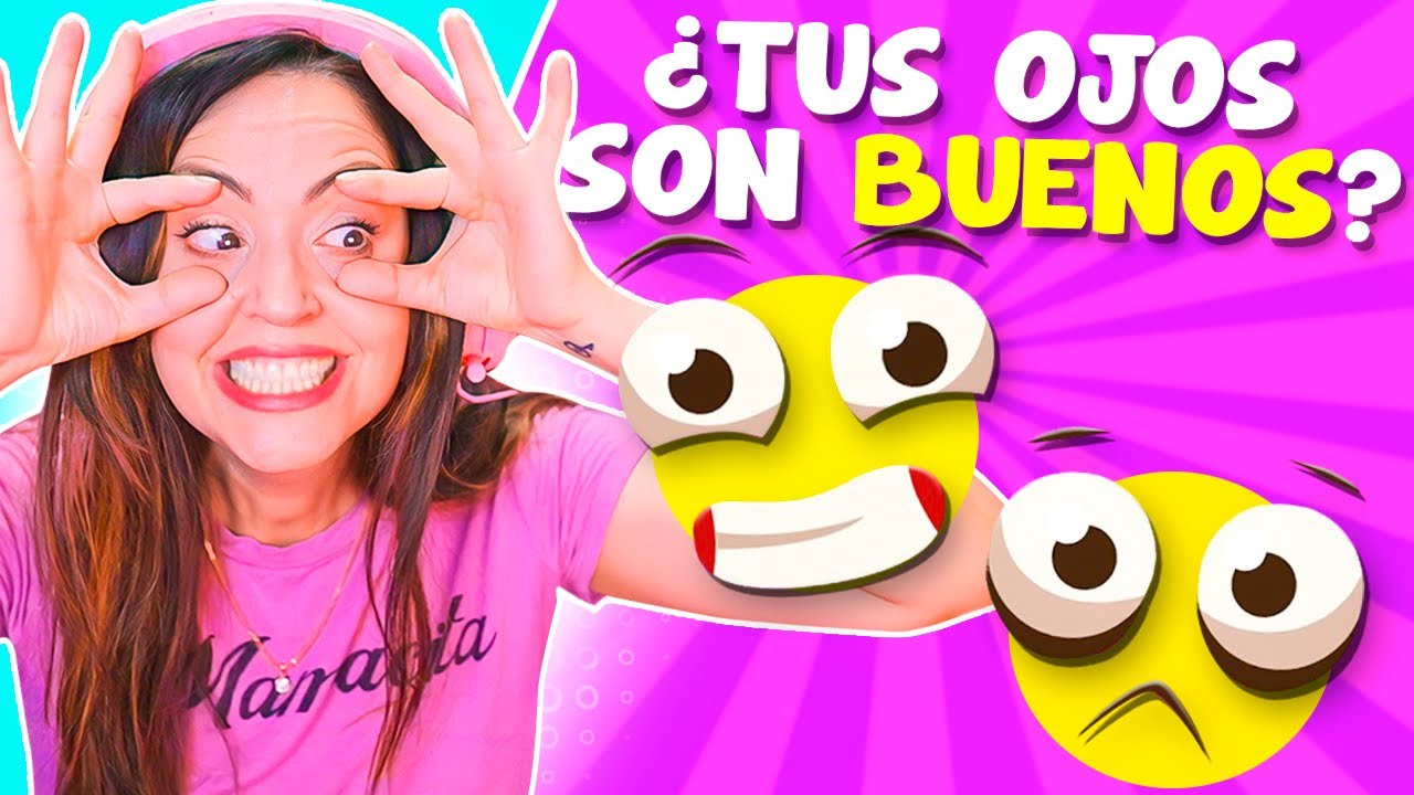 TEST DE VISION 🧐 Qué tan Buenos son tus Ojos? 😅 Sandra Cires Play