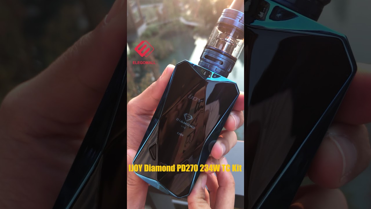/IJOY Diamond Kit/ Dual 20700 or 18650 / 234w / X3s Sub Tank / Elegomall