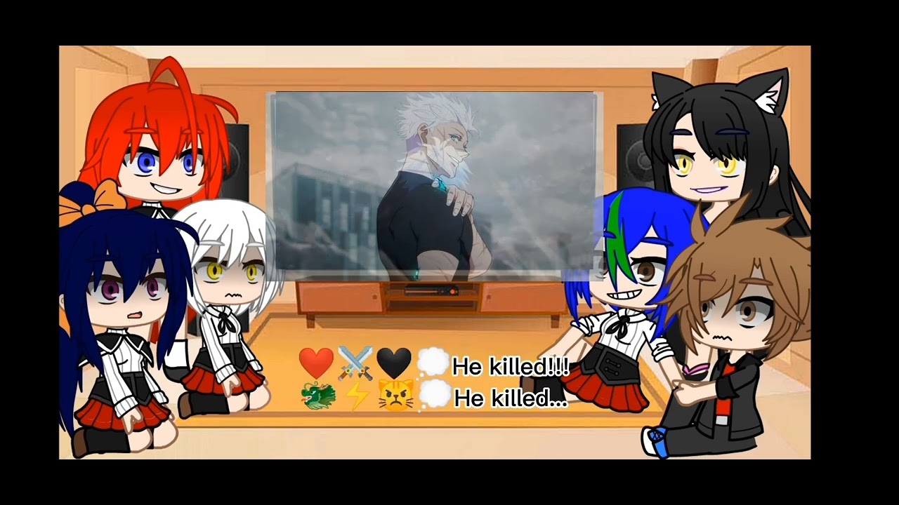 DxD react to Gojo Satoru | Eng,Tr | Part 3 #jujutsu #kaisen #itadori #yuji #gojo #toji #fushiguro