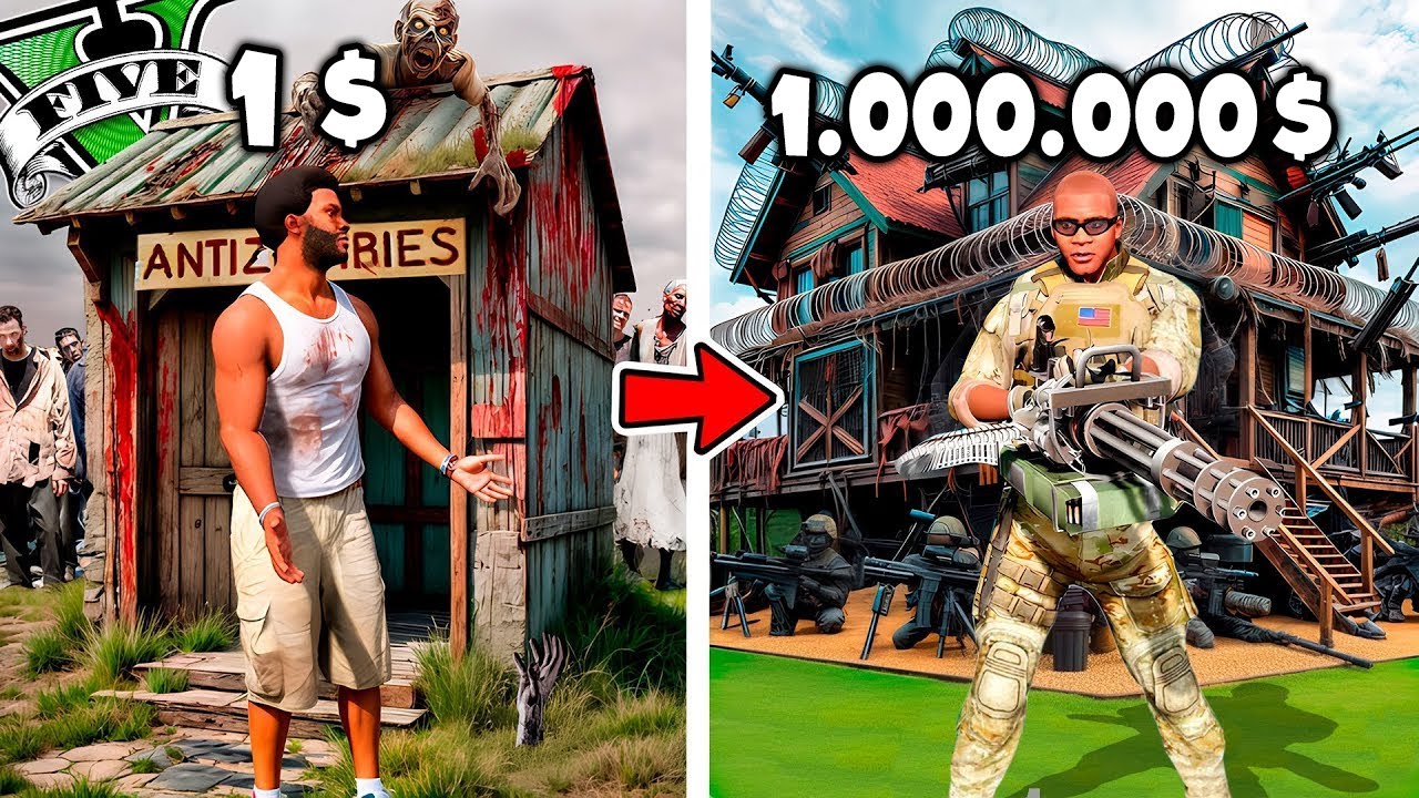 ФРАНКЛИН КЕДЕЙ БУНКЕРДЕН БАЙ БУНКЕРГЕ ДАМЫТТЫ (GTA V)