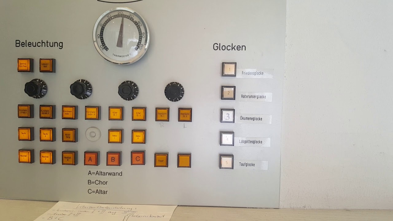 Die Glocken von der ev. Gethsemanekirche am Heuchelhof (Schalttafelvideo)