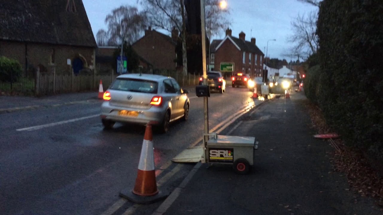 Temporary Pedestrian Crossing on the A456 Birmingham Road, Blakedown (Worcestershire) 05/12/2019