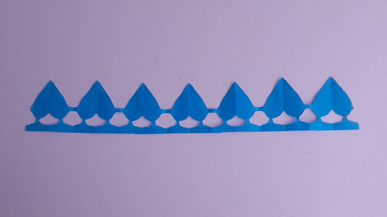 How to Make Heart Border from Paper | Easy Paper Cutting