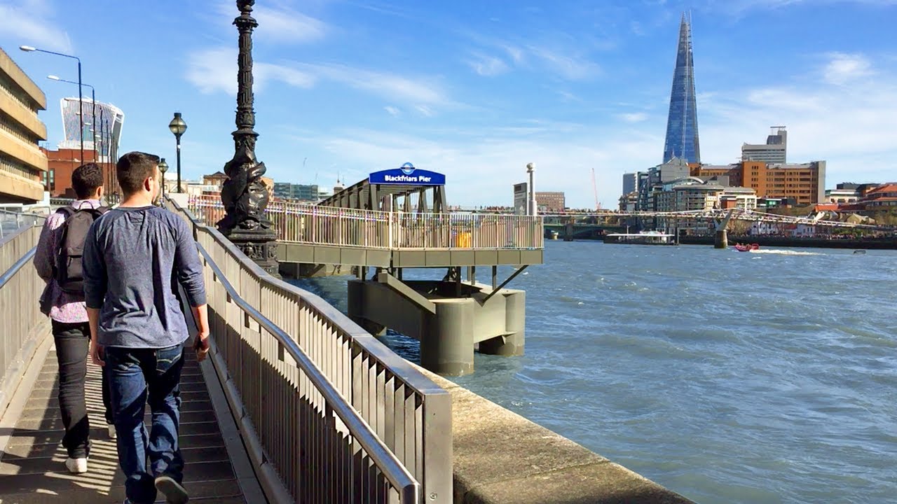 LONDON WALK | Victoria Embankment to Paul's Walk by the River Thames | England