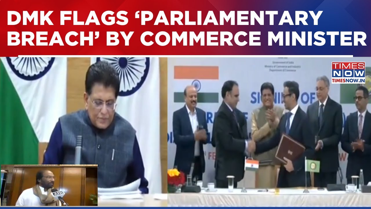 Indo-US Trade Deal Row: DMK MP Tiruchi Submits Breach Of Privilege Notion Against Piyush Goyal