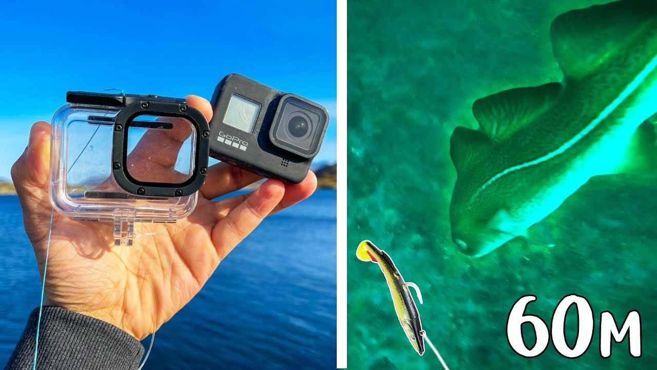 СЪЕМКА КАМЕРОЙ GOPRO С ГЛУБИНЫ 60 МЕТРОВ - Кто Же Клюет?| Team Galant