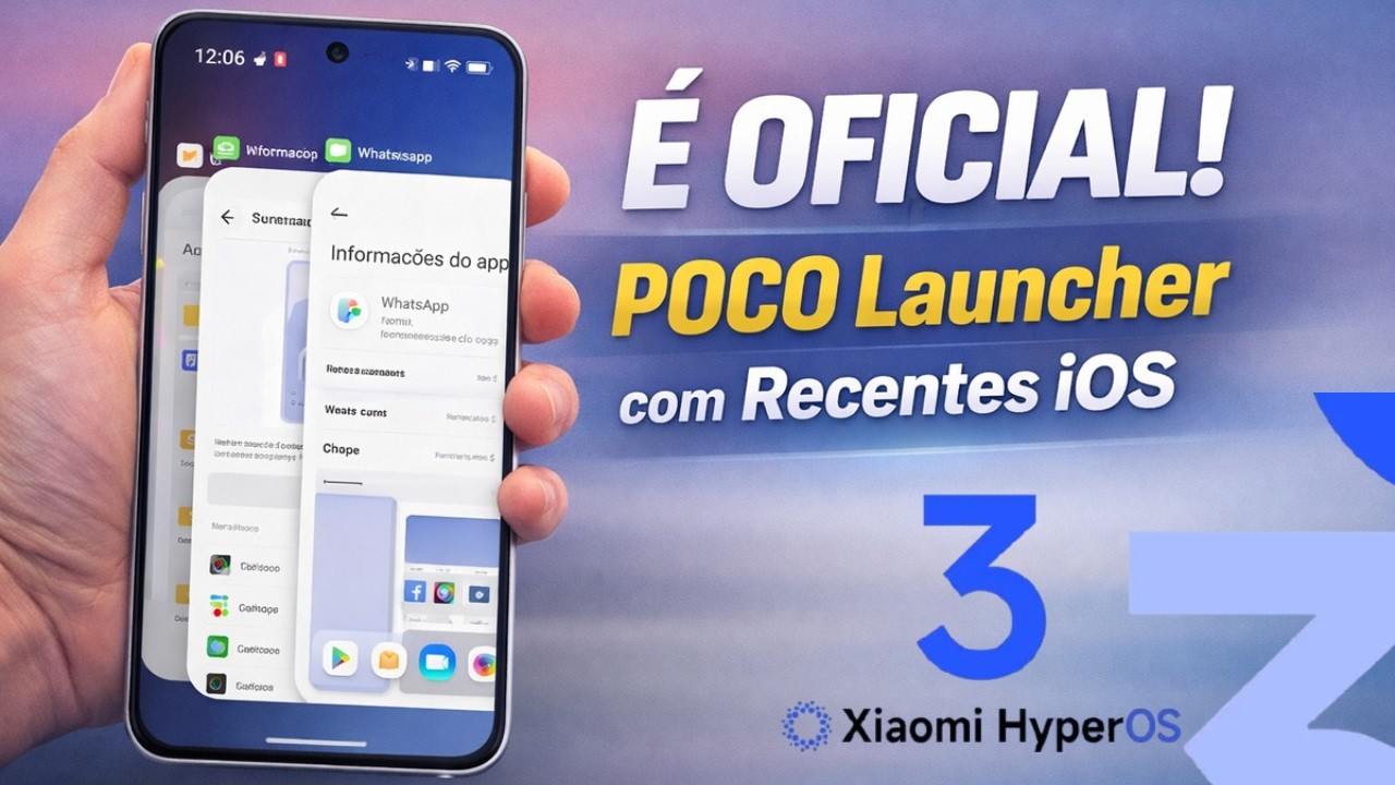 Poco Launcher com Recentes iOS no HyperOS – Instale Agora no seu Poco