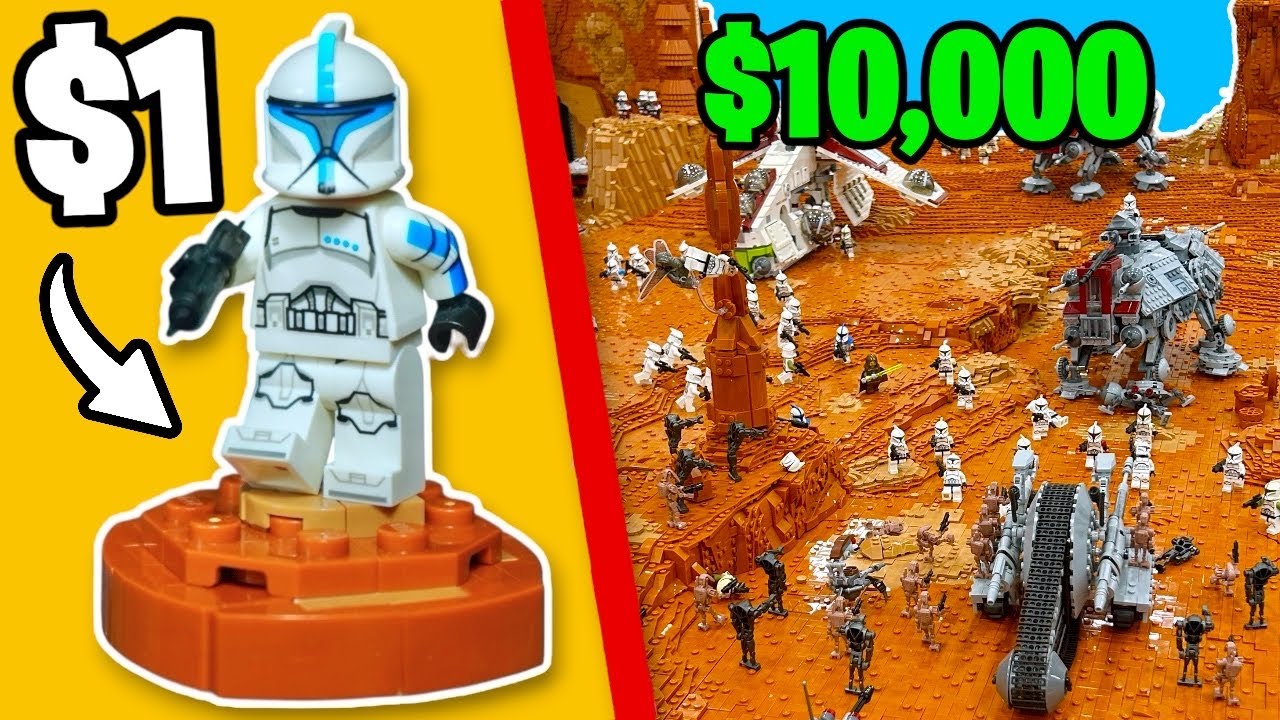 I Built $1 vs $10,000 LEGO Geonosis MOCs