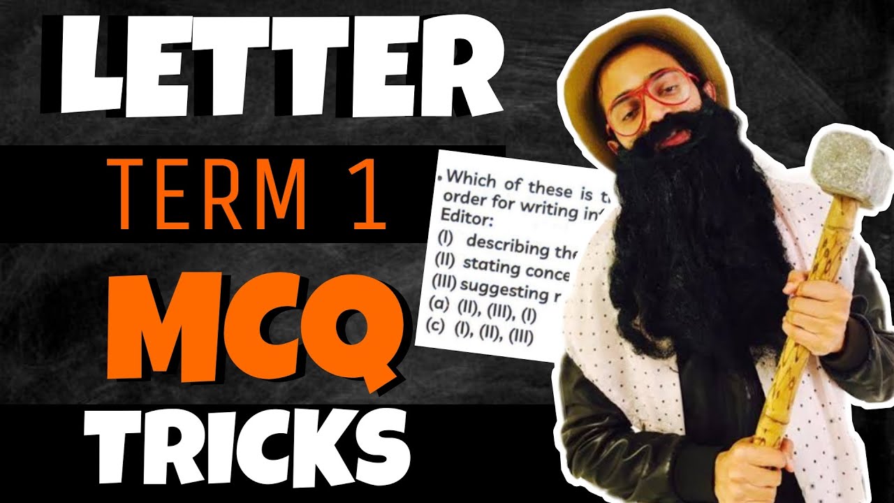 Letter Writing in English class 10 - TERM 1 - MCQ - Editor & Complaint letter format & MCQ or term 1