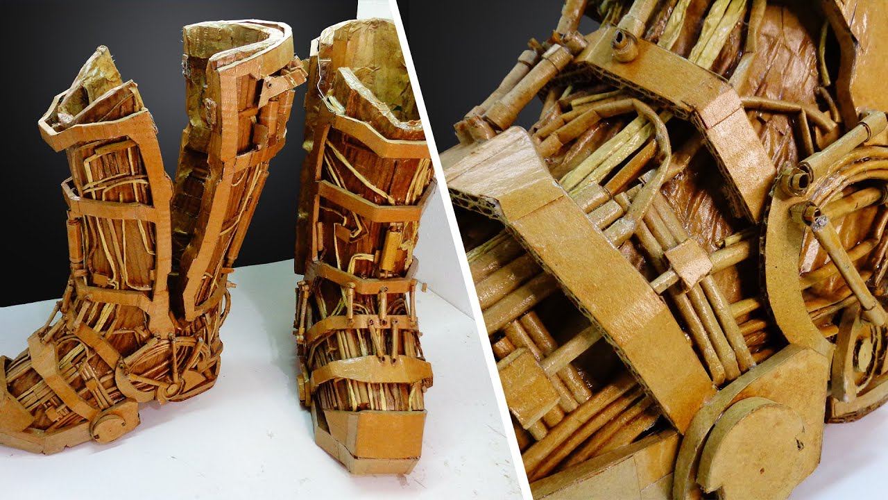 Making Ironman boots only Cardboard |diy|