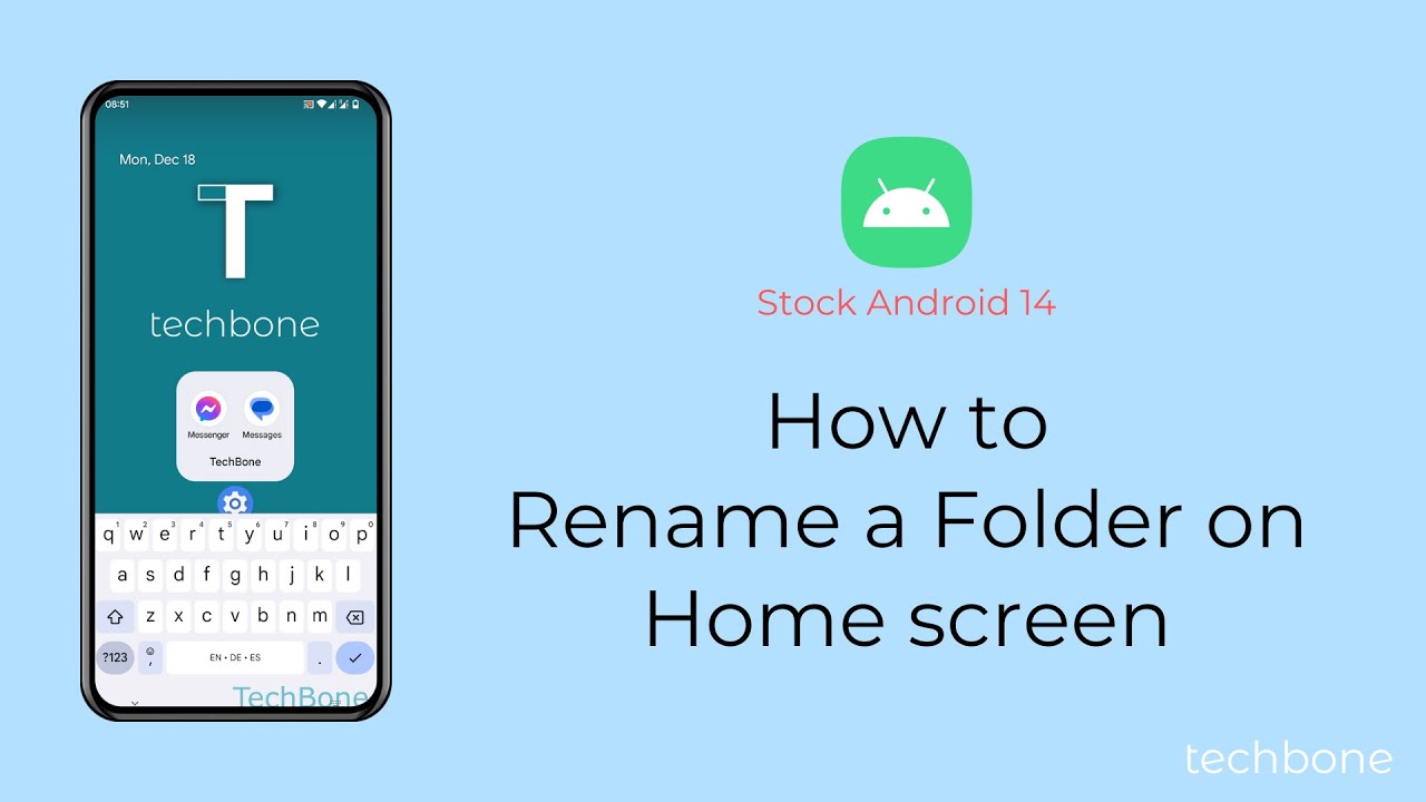 How to Rename a Folder on Home screen [Android 14]