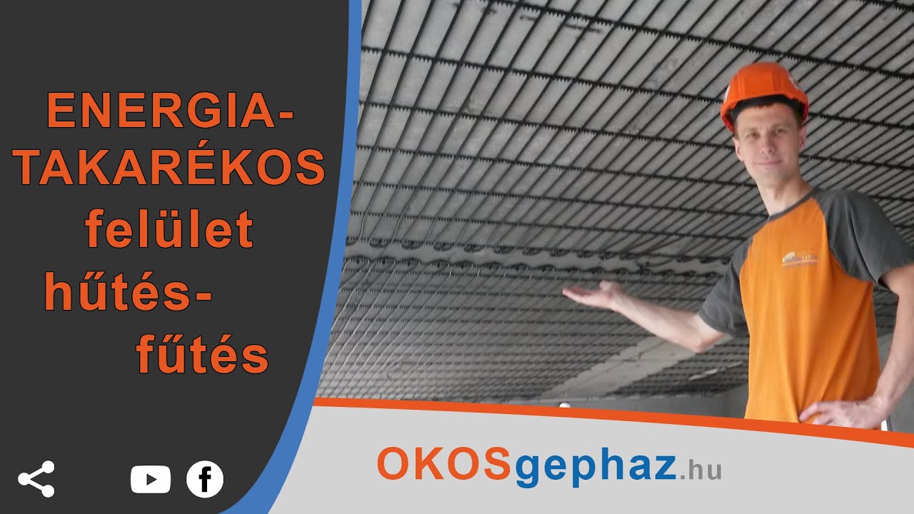 Energiatakarékos felület fűtési-hűtési rendszerek hőszivattyúhoz, okosgépházhoz. Mennyezetfűtés.