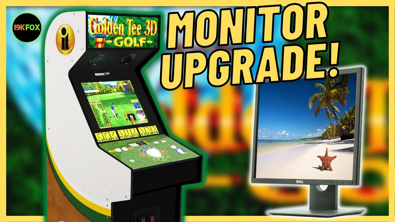 Обновление монитора Plug N Play для Arcade1up Golden Tee 3D XL Cabinet