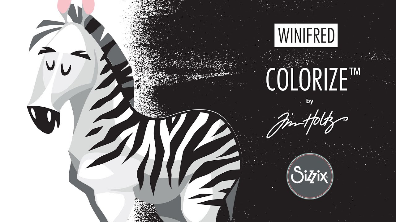 Craft Winifred the Zebra - Thinlits Die Set Colorize™ by Tim Holtz®