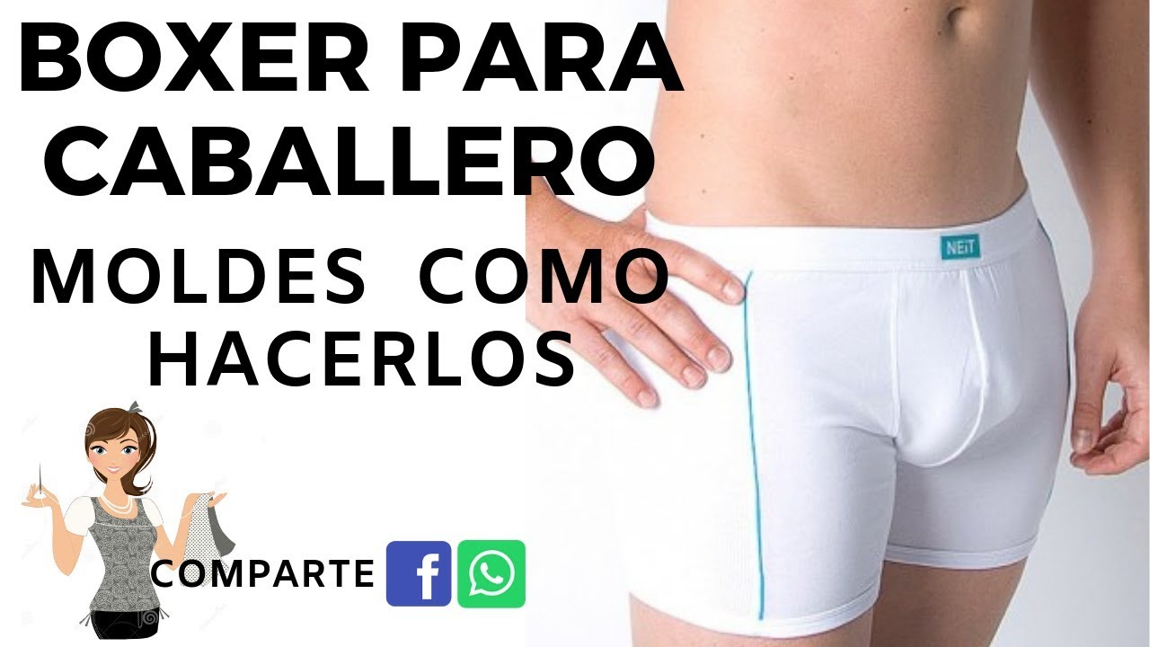 BOXER PARA CABALLERO MOLDES .ESTILO DIFERENTE