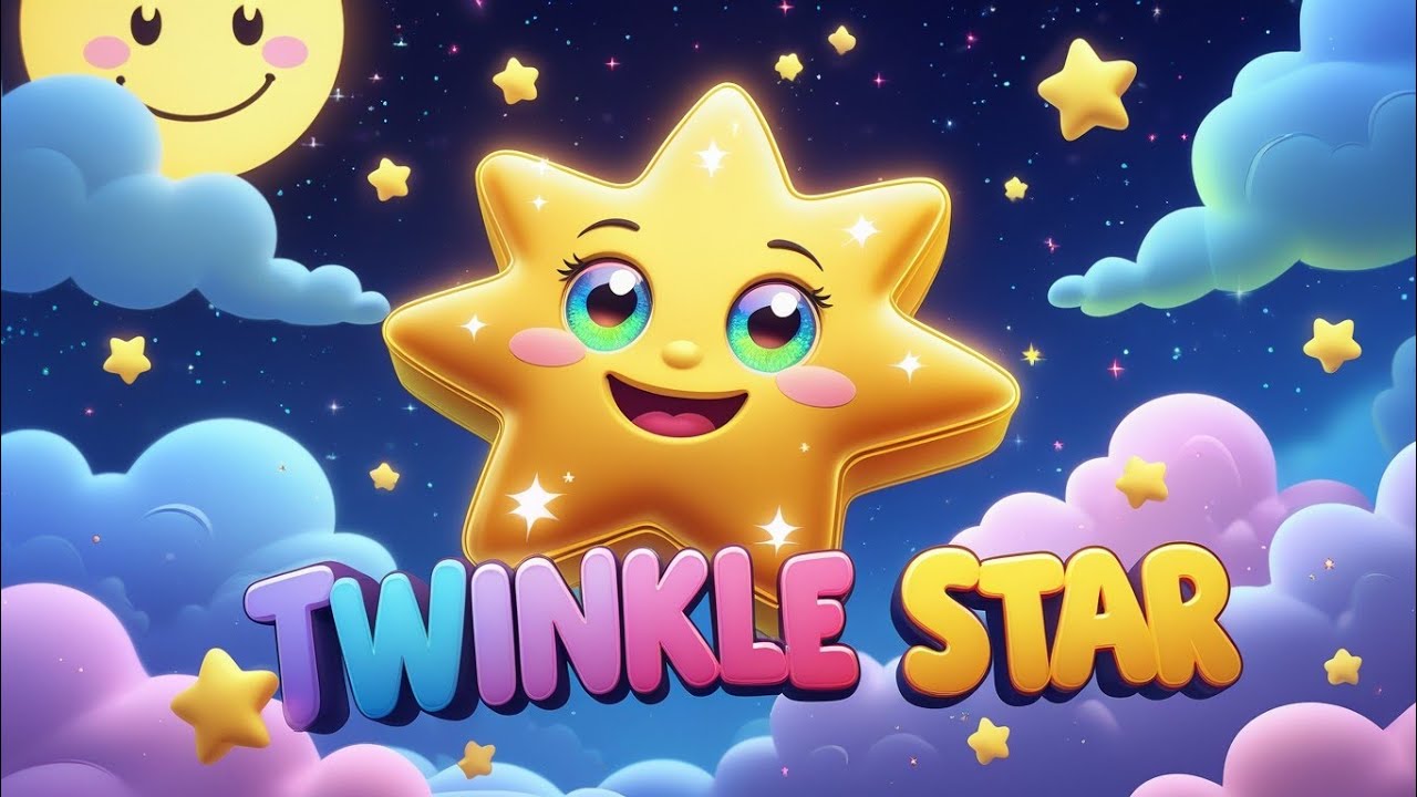Twinkle Star Song 🌟 | Cute Nursery Rhyme for Babies & Toddlers