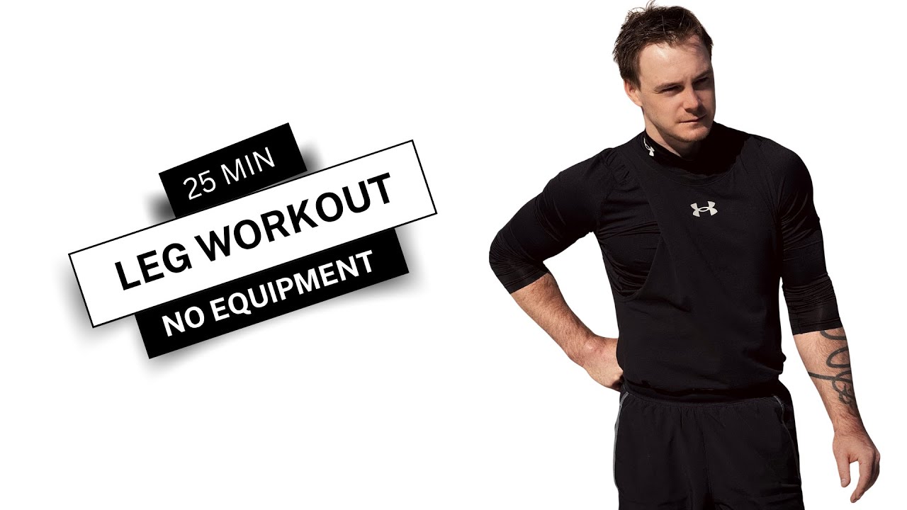 25 MIN LEG WORKOUT for Beginners  - No Equipment - No Repeat - Home Workout
