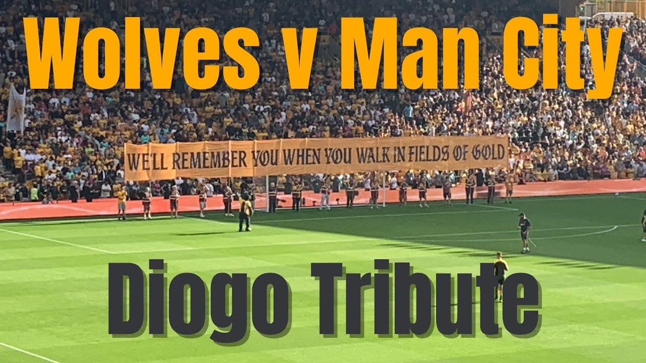 Wolves vs Man City Diogo Jota Tribute