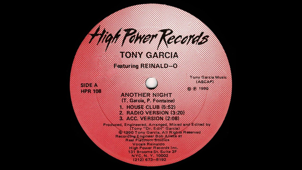 Tony Garcia Featuring Reinald-O - Another Night (12
