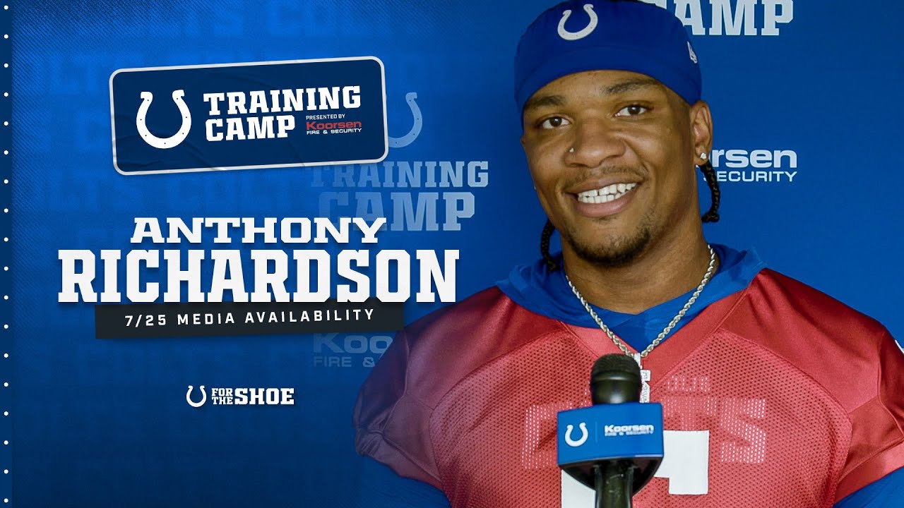Anthony Richardson Training Camp Media Availability | July 25, 2024