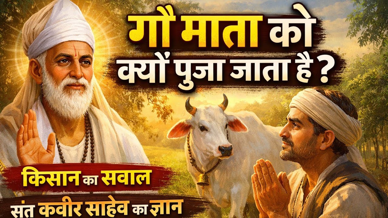 गौ माता को क्यों पूजा जाता है? | किसान का सवाल और संत कबीर साहेब का ज्ञान | #guruji #santo #puja 