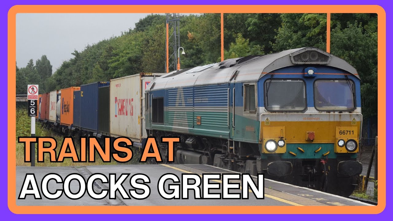 TRAINS at ACOCKS GREEN w/@TicTacTrolleyServiceTico - 14/08/2024