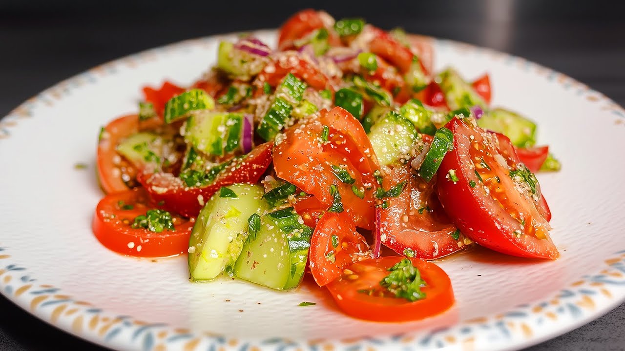 GEORGIAN SALAD Recipe | Easy Vegetarian and Vegan recipe
