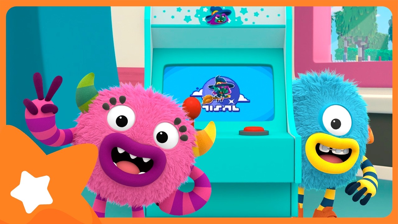 MOMONSTERS in English 🤪 Video Games 💜💚VIDEOS and CARTOONS for KIDS