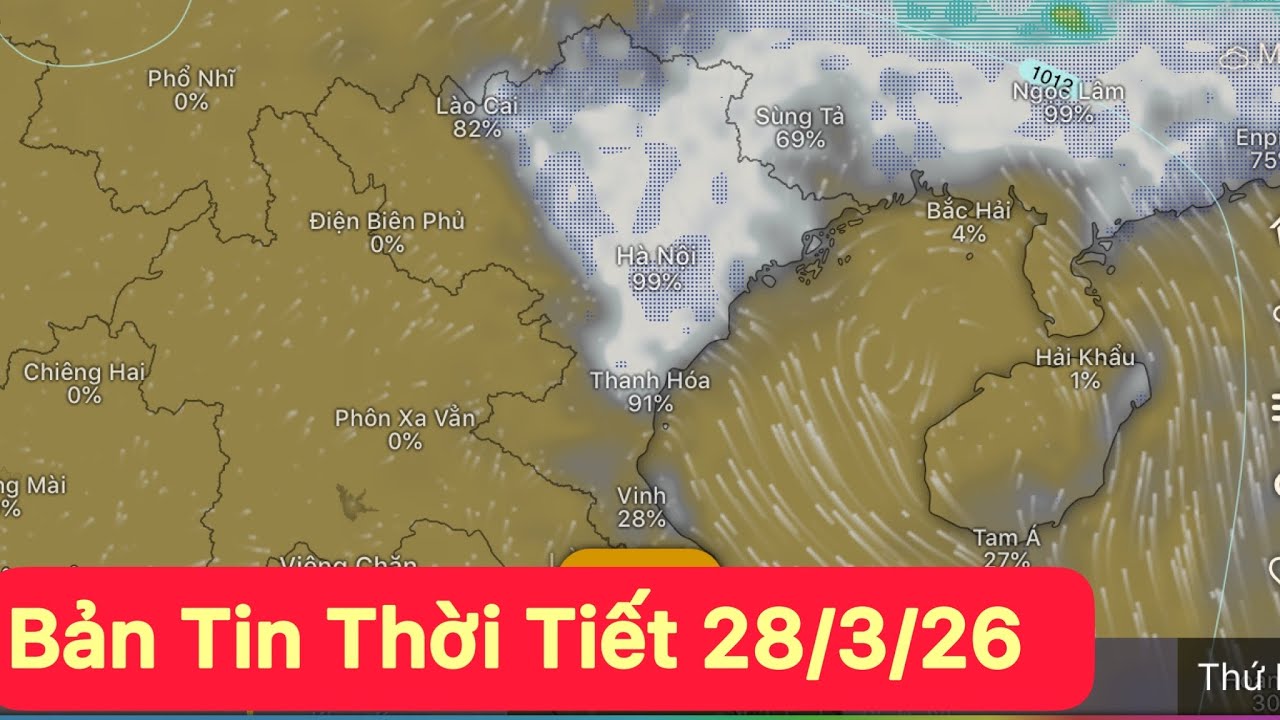 Dự b&aacute;o thời tiết h&ocirc;m mới nhất ng&agrave;y 28/3 | Dự b&aacute;o thời tiết đ&ecirc;m nay mới nhất